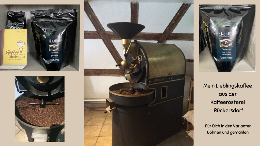 Il-caffè Bio aus der Kaffeerösterei Rückersdorf – frisch gerösteter 100 % Arabica, erhältlich als Bohne oder gemahlen.